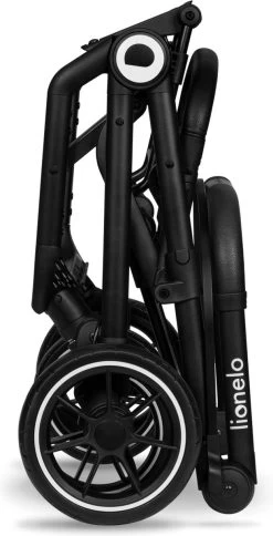 Lionelo Buggy Cloe - Kinderwagen Premium + - Tot 22 Kg - Verstelbare Rugleuning - 5-punts Veiligheidsgordels - Grote Zwenkwielen - Klamboe - Bekerhouder - Lichtgewicht - Compact - Waterdicht -Kinderwagens Winkel 612x1200