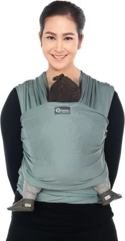 Babylonia - Tricot-Slen Organic - Draagdoek Baby - Silver Blue -Kinderwagens Winkel 623x1200 5