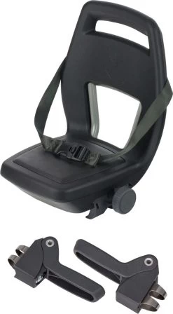 Qibbel 6+ Junior Fietsstoeltje Achter - Zwart - Inclusief Voetsteuntjes