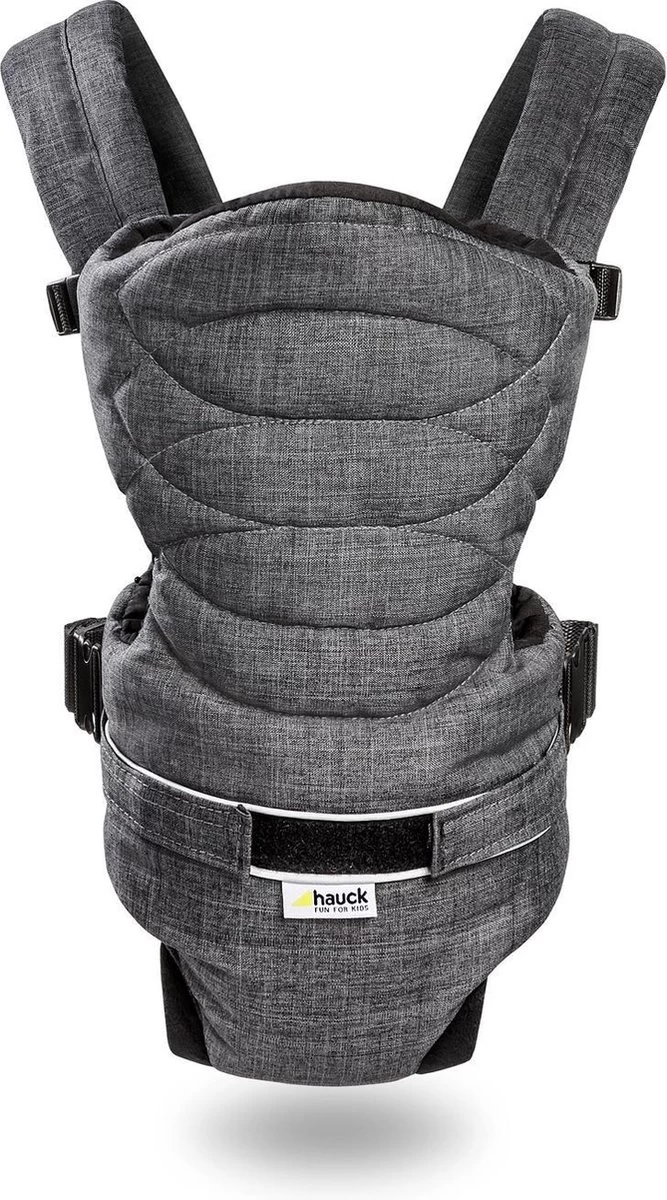 Hauck 2 Way Carrier Draagzak - Buikdrager - Melange Charcoal 2 Hauck 2 Way Carrier Draagzak - Buikdrager - Melange Charcoal - Afbeelding 2