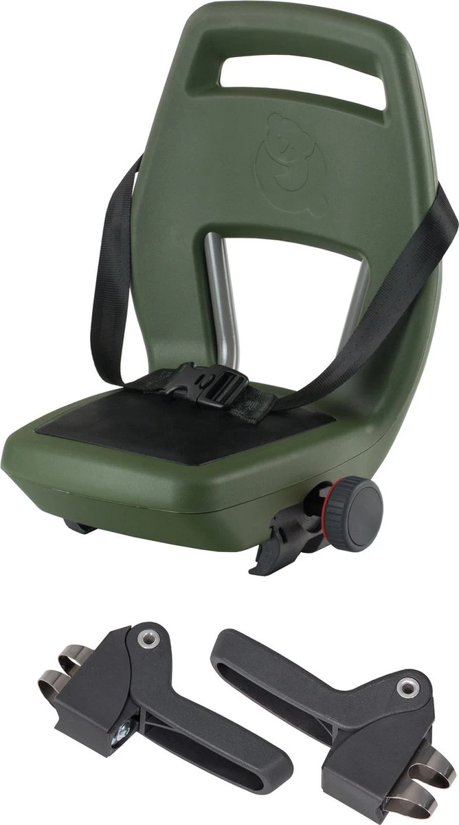 Qibbel 6+ Junior Fietsstoeltje Achter - Legergroen Met Zwart Kussentje 14 Qibbel 6+ Junior Fietsstoeltje Achter - Legergroen Met Zwart Kussentje - Afbeelding 14