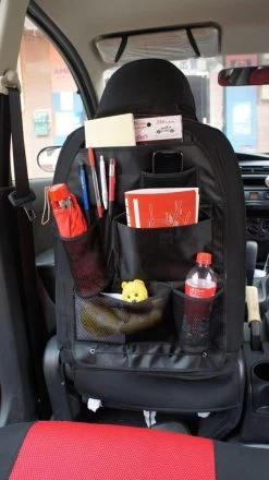 Merkloos Auto Organizer - Zwart