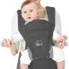 Deryan Pack Luxe Ergonomische Draagzak Babydrager + Opbergvakjes Grijs