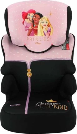 Disney - Autostoel Befix - Goed Getest ANWB - Groep 2/3 - Van 15 Tot 36 KG - Nieuwste Disney PRINSES Design - Zwart, Roze -Kinderwagens Winkel 690x1200 2