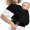 Baby Draagdoek - Babywrap - Baby Carrier - Babydrager - Buikdrager Baby – Baby Draagzak - Baby Sling | Luminatic® | Ergonomisch | Met Tasje | Zwart