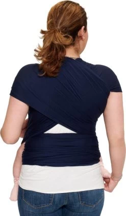 Baby Garden Draagdoek Donkerblauw - Ergonomisch - Original - Gratis Slabbetje -Kinderwagens Winkel 702x1200 1