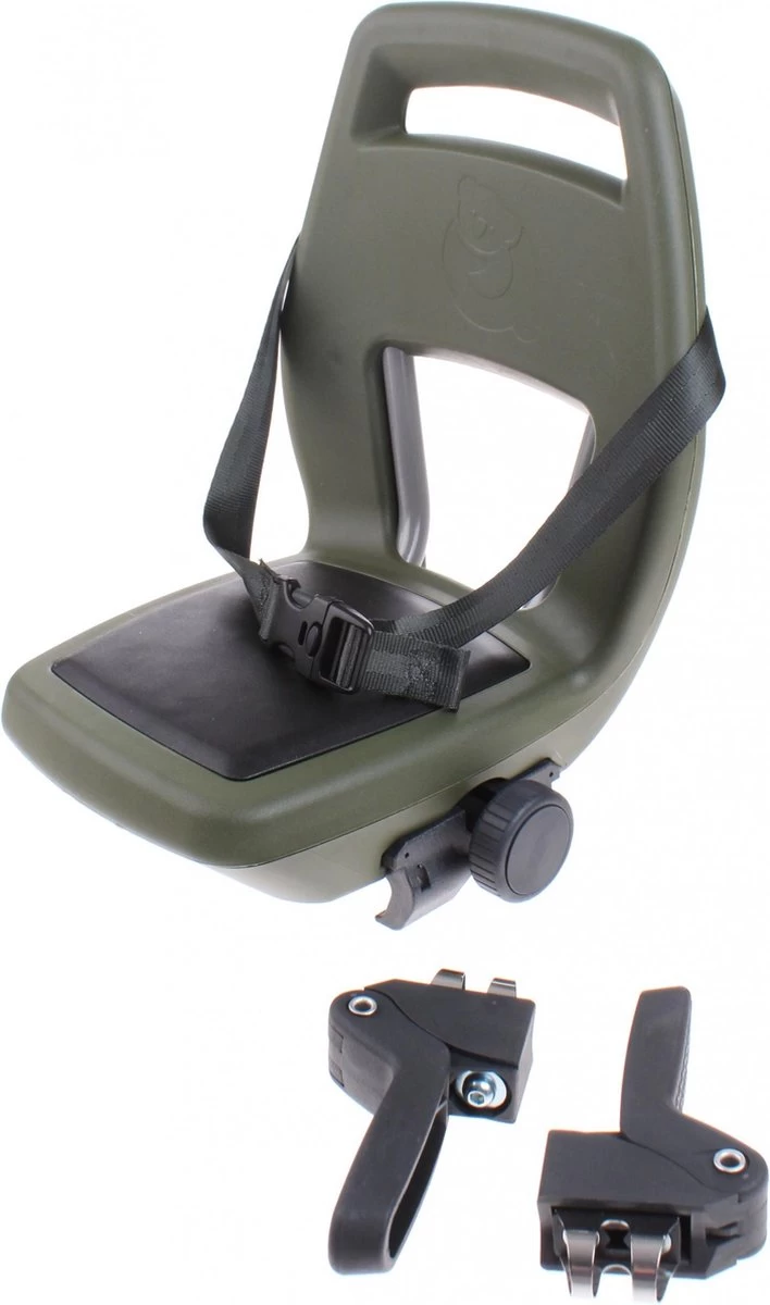 Qibbel 6+ Junior Fietsstoeltje Achter - Legergroen Met Zwart Kussentje 2 Qibbel 6+ Junior Fietsstoeltje Achter - Legergroen Met Zwart Kussentje - Afbeelding 2
