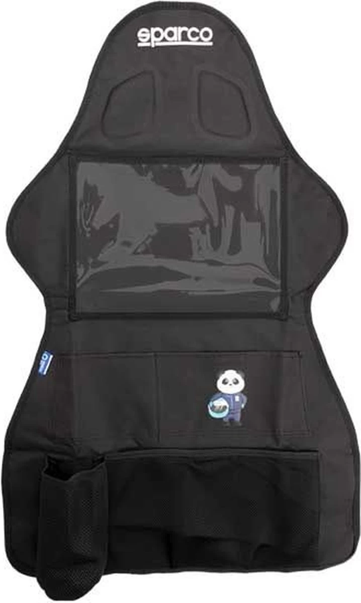 Sparco Autostoel Organizer Met Tablet Vak Of TV Scherm - Zwart 1 Sparco Autostoel Organizer Met Tablet Vak Of TV Scherm - Zwart