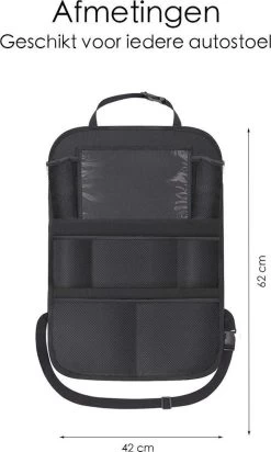 Flokoo Autostoel Organizer Voor Kinderen - Opbergsysteem Auto - Zwart -Kinderwagens Winkel 719x1200