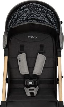 MoMi Wandelwagen - Compacte Lichtgewicht Buggy - Estelle Dakar Met XXL Wielen & Zonnekap - Leopard - Grijs-Goud (geschikt Van 6mnd - 22kg) -Kinderwagens Winkel 721x1200