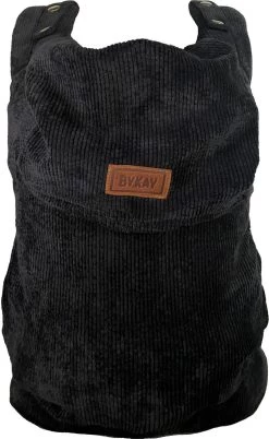 ByKay - Draagzak - Click Carrier Classic - Ribbed Velvet Smoky Black -Kinderwagens Winkel 737x1200 3