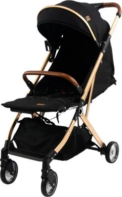 Ding Vivo Wandelwagen - Zwart/Rose - Inklapbare Buggy - Inclusief Boodschappenmandje En Zonnekap -Kinderwagens Winkel 744x1200 1