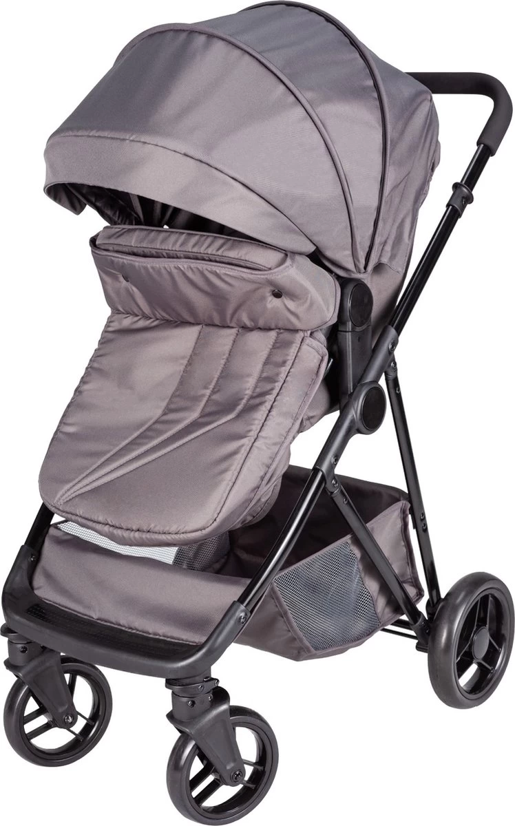 Bebies First Combi 3 In 1 Kinderwagen Optima- Grijs - Inc. Reiswieg, Zitting & Autostoel 2 Bebies First Combi 3 In 1 Kinderwagen Optima- Grijs - Inc. Reiswieg, Zitting & Autostoel - Afbeelding 2