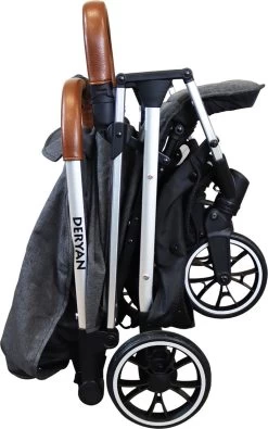 Deryan Rolo Luxe Lichtgewicht Buggy - Grijs -Kinderwagens Winkel 750x1200