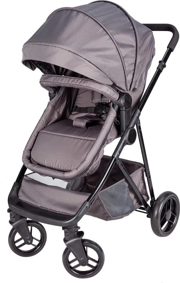 Bebies First Combi 3 In 1 Kinderwagen Optima- Grijs - Inc. Reiswieg, Zitting & Autostoel 7 Bebies First Combi 3 In 1 Kinderwagen Optima- Grijs - Inc. Reiswieg, Zitting & Autostoel - Afbeelding 7