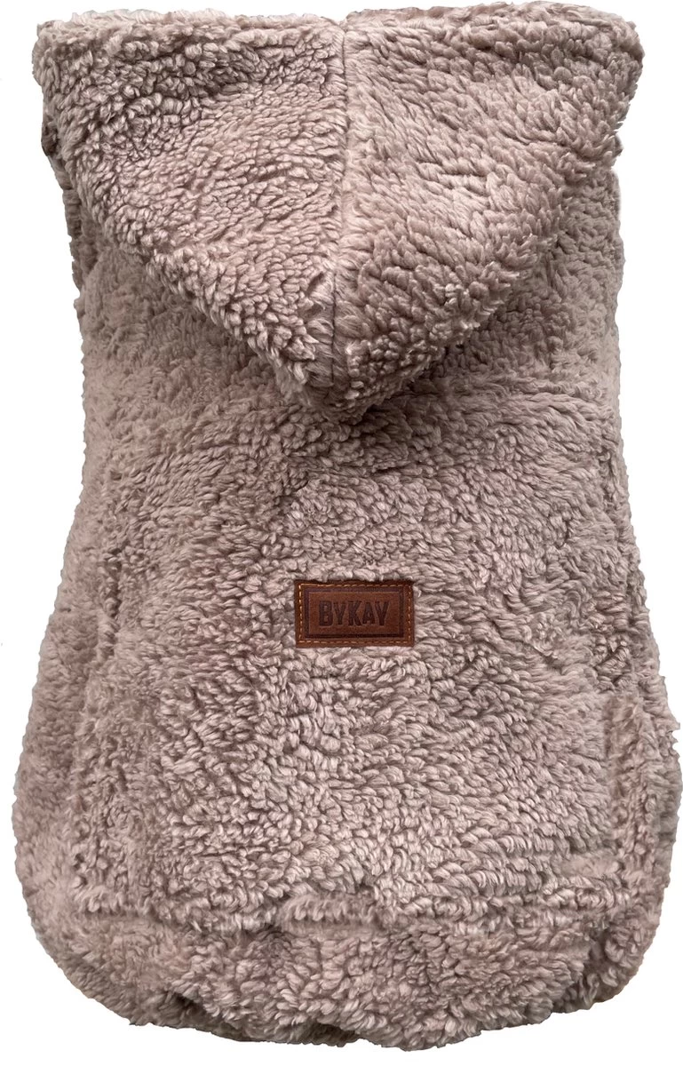 Bykay - Draagdoeken - Cover - Teddy Taupe - Winter Edition 2 Bykay - Draagdoeken - Cover - Teddy Taupe - Winter Edition - Afbeelding 2