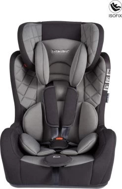 Bebies First Autostoel Grow Up Isofix Groep 1/2/3 (9-36kg) - Zwart/Grijs