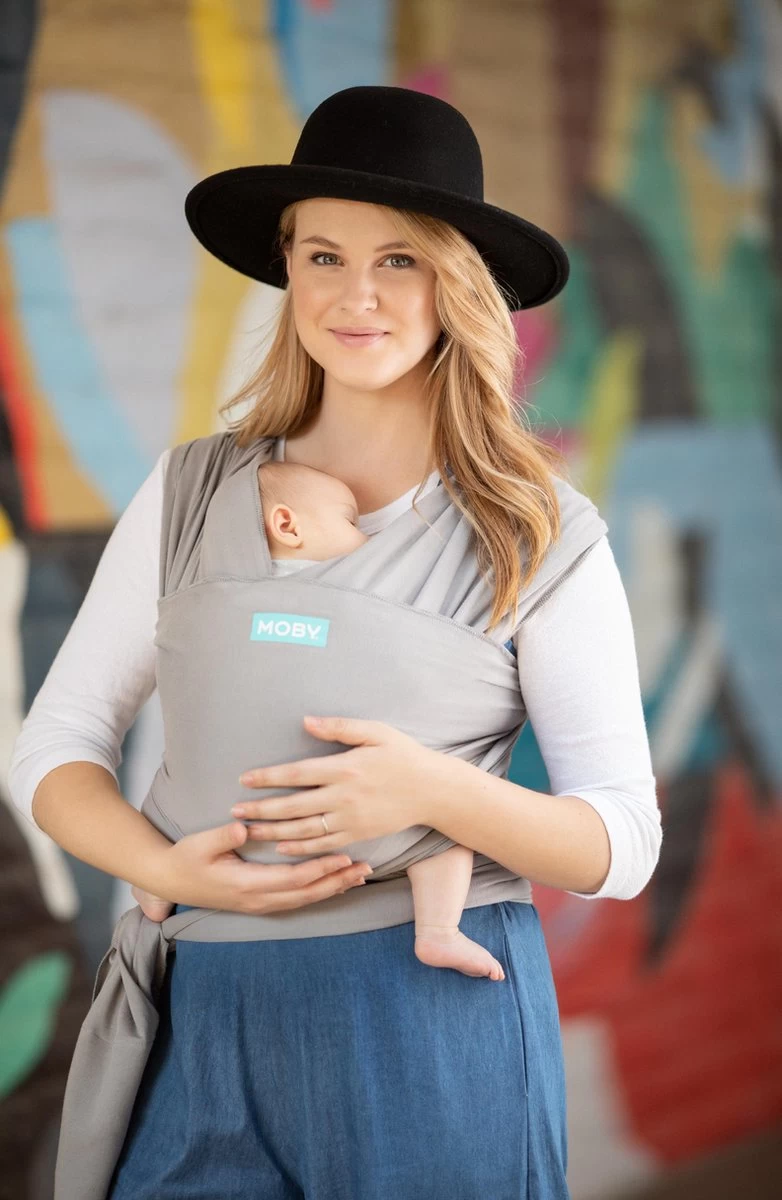 MOBY - Classic Wrap - Stone Grey - Grijs 1 MOBY - Classic Wrap - Stone Grey - Grijs