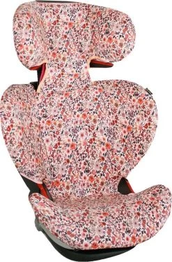 Ukje Autostoelhoes - Geschikt Voor Maxi Cosi Rodifix - Autostoel - Hoes - Roze Bloemen