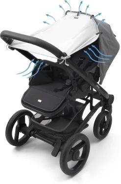 Dooky Universal Cover Zonnescherm Kinderwagen - Crème -Kinderwagens Winkel 790x1200 3