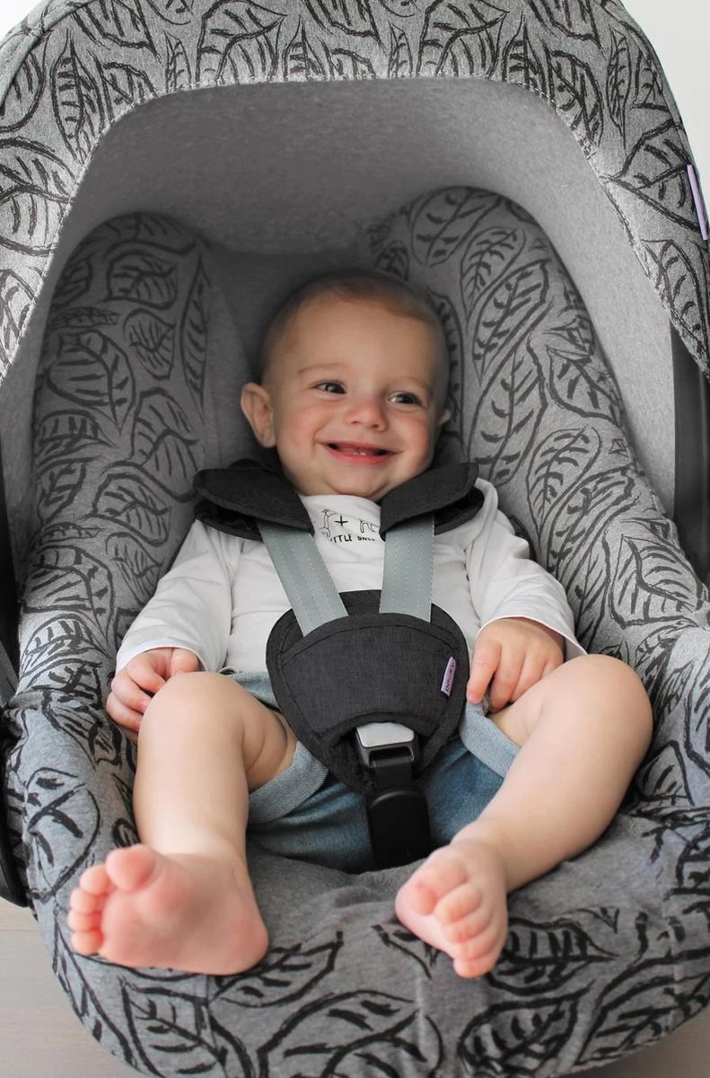 Dooky Gordelbeschermers Universeel Uni Zwart Katoen 4 Dooky Gordelbeschermers Universeel Uni Zwart Katoen - Afbeelding 4