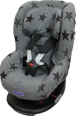 Dooky Seat Cover Groep 1 Autostoel Hoes Grey Star -Kinderwagens Winkel 793x1200