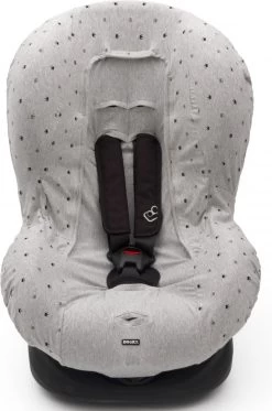 Dooky Seat Cover Groep 1 Autostoel Hoes Light Grey Crowns -Kinderwagens Winkel 794x1200