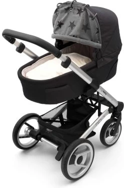 Dooky Universal Cover Zonnescherm Kinderwagen - Grey Stars -Kinderwagens Winkel 794x1200 4
