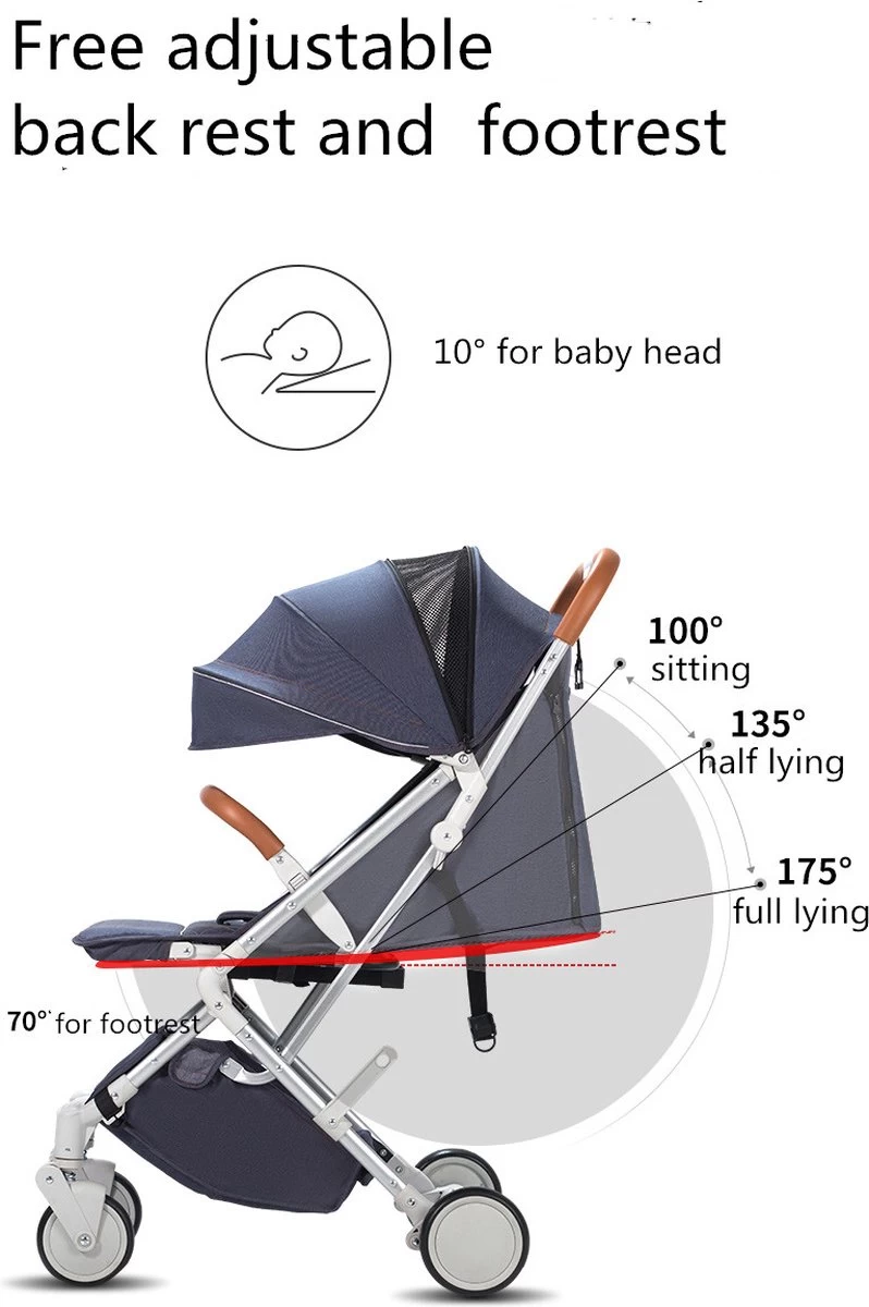 WOOSH New Buggy - Zwart - One Hand Folding - 3 Slaapstanden - Wandelwagen Tot 25 Kg - Regenhoes - Bekerhouder - Muggennet 2 WOOSH New Buggy - Zwart - One Hand Folding - 3 Slaapstanden - Wandelwagen Tot 25 Kg - Regenhoes - Bekerhouder - Muggennet - Afbeelding 2