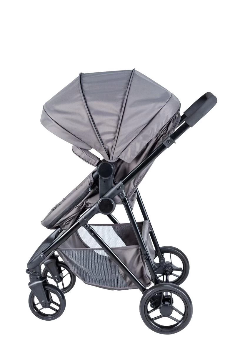 Bebies First Combi 3 In 1 Kinderwagen Optima- Grijs - Inc. Reiswieg, Zitting & Autostoel 10 Bebies First Combi 3 In 1 Kinderwagen Optima- Grijs - Inc. Reiswieg, Zitting & Autostoel - Afbeelding 10