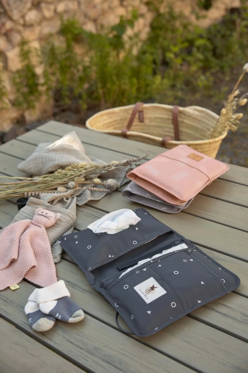 Lässig Verschoningsmatje Soft Stripes Rose 2 Lässig Verschoningsmatje Soft Stripes Rose - Afbeelding 2