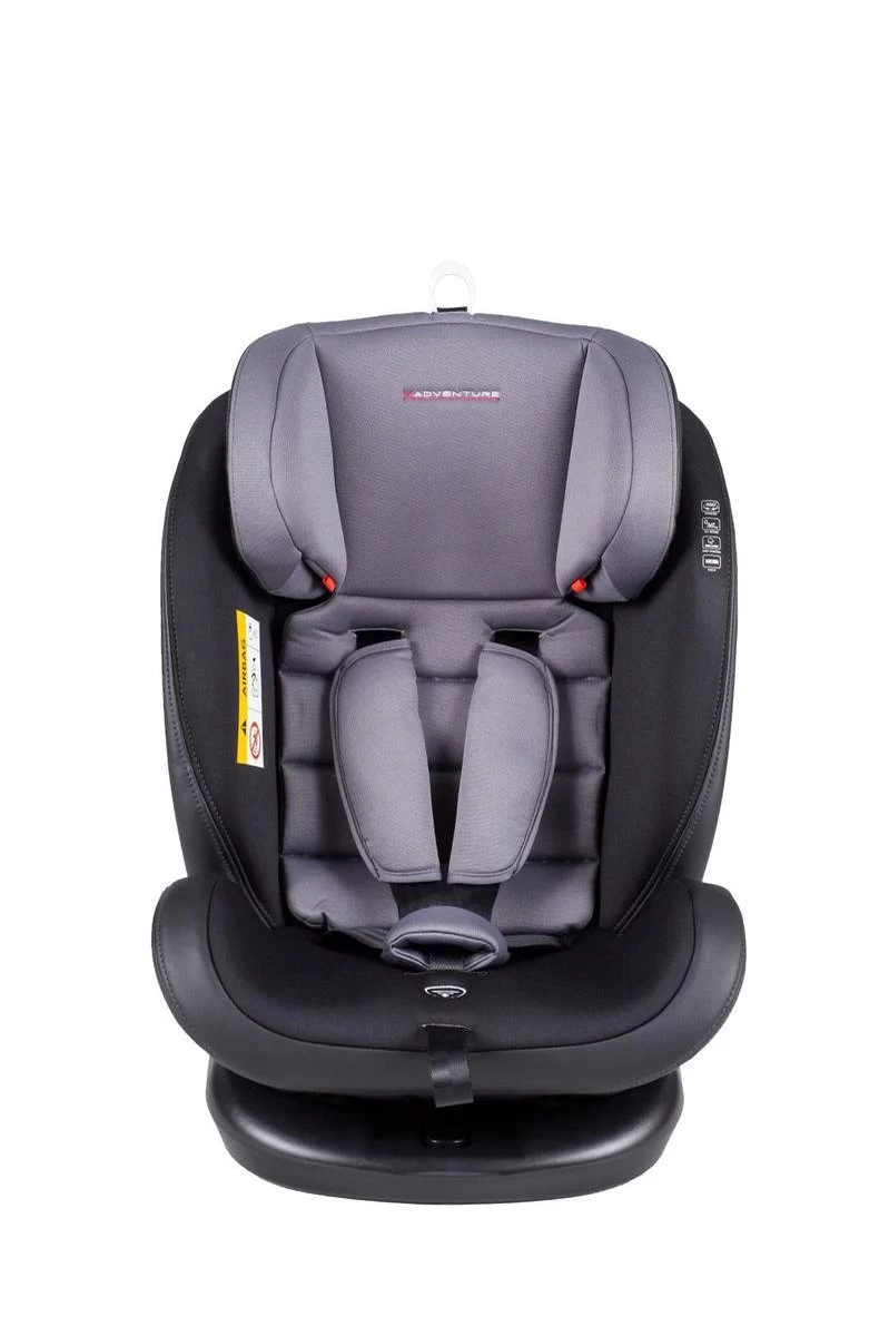 X Adventure Quickfix Meegroei Autostoel Groep 0/1/2/3 - 360 Graden Draaibaar - Grijs 8 X Adventure Quickfix Meegroei Autostoel Groep 0/1/2/3 - 360 Graden Draaibaar - Grijs - Afbeelding 8