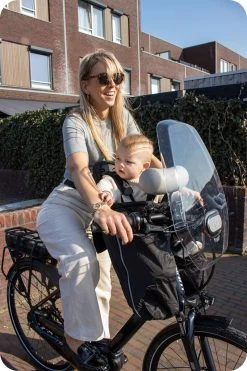 Deryan Bike-a-way Fietsstoeltje Voor - Fiets Regenhoes - Warme Jas En Windbreaker + Regenponcho - Bobike & Yepp -Kinderwagens Winkel 800x1200 120