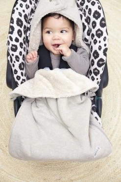 Meyco Knit Basic Voetenzak - Sand Melange -Kinderwagens Winkel 800x1200 129