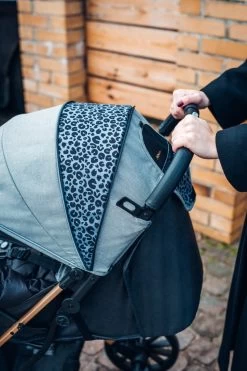 MoMi Wandelwagen - Compacte Lichtgewicht Buggy - Estelle Dakar Met XXL Wielen & Zonnekap - Leopard - Grijs-Goud (geschikt Van 6mnd - 22kg) -Kinderwagens Winkel 800x1200 17