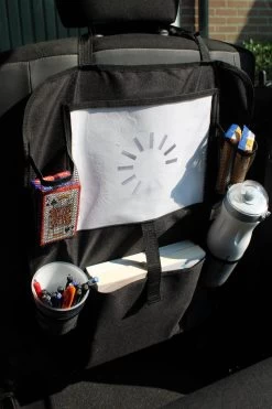 Merkloos Autostoel Organizer – Met Tablethouder – Stevig - Universeel – Zwart -Kinderwagens Winkel 800x1200 2