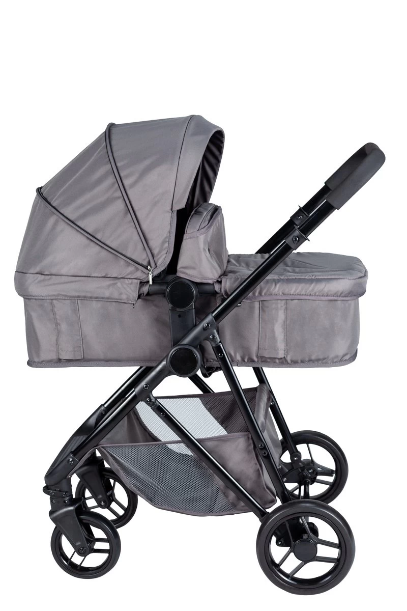 Bebies First Combi 3 In 1 Kinderwagen Optima- Grijs - Inc. Reiswieg, Zitting & Autostoel 6 Bebies First Combi 3 In 1 Kinderwagen Optima- Grijs - Inc. Reiswieg, Zitting & Autostoel - Afbeelding 6