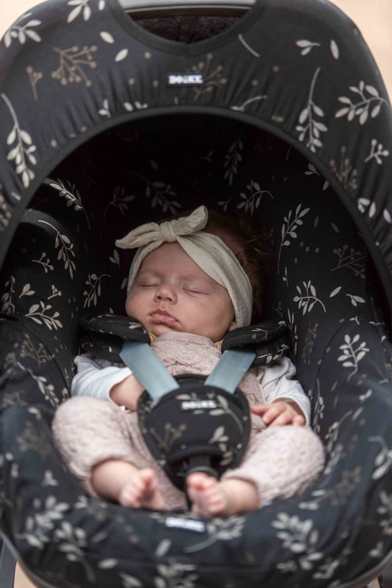 Dooky Seat Cover 0+ Autostoelhoes - Romantic Leaves Beige 6 Dooky Seat Cover 0+ Autostoelhoes - Romantic Leaves Beige - Afbeelding 6