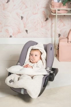 Jollein Voetenzak Voor Autostoel & Kinderwagen - River Knit - Cream White -Kinderwagens Winkel 801x1200 18