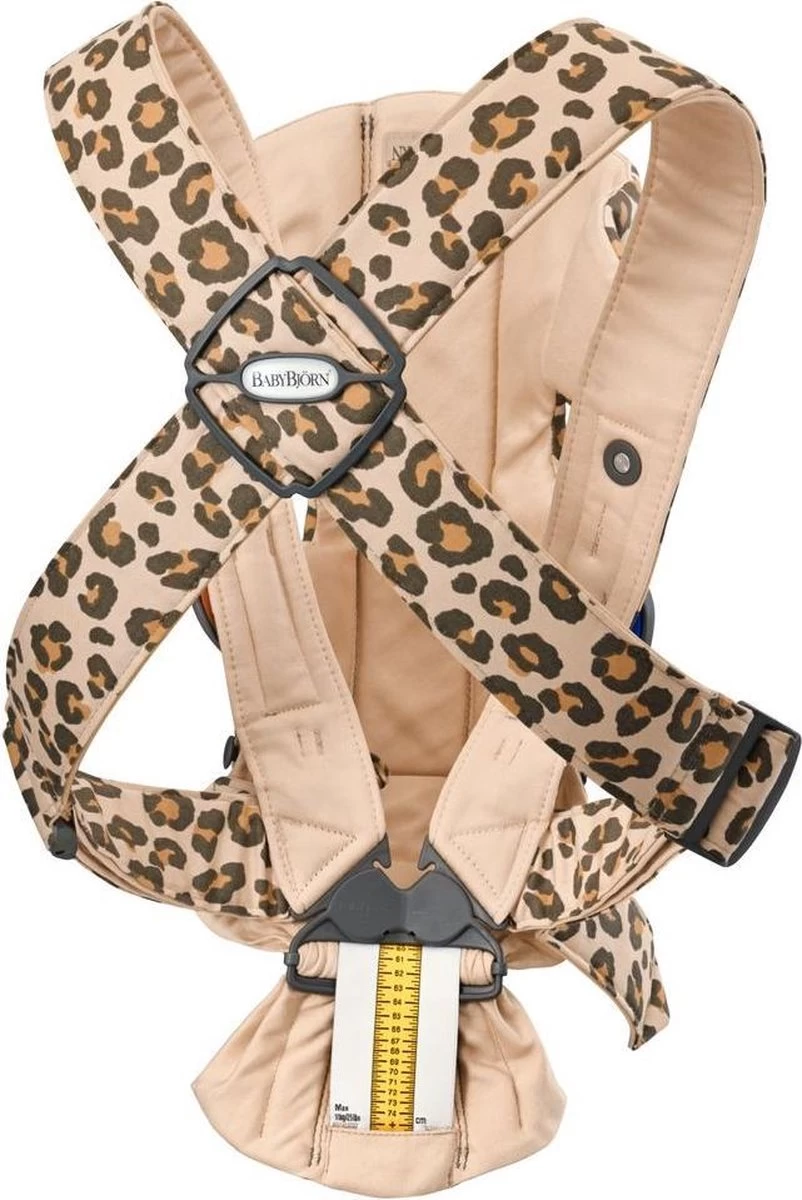 BabyBjörn Draagzak Mini - Cotton - Beige-Luipaard 7 BabyBjörn Draagzak Mini - Cotton - Beige-Luipaard - Afbeelding 7
