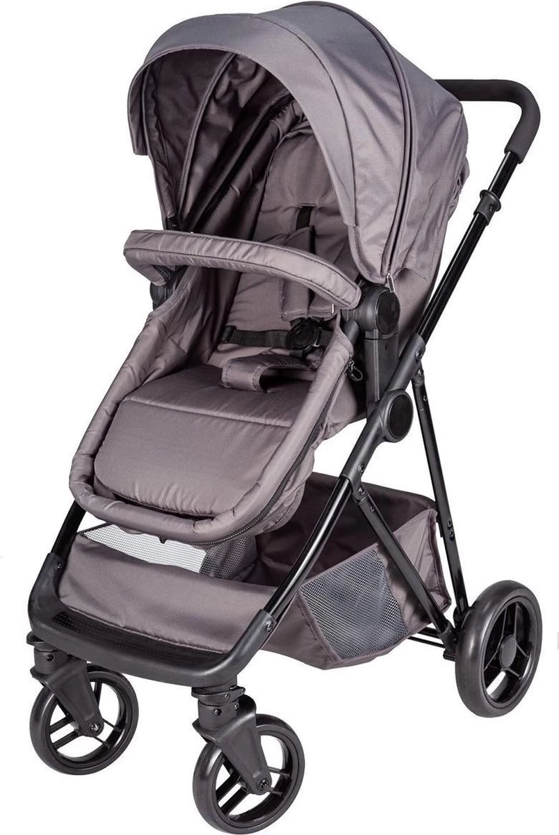 Bebies First Combi 3 In 1 Kinderwagen Optima- Grijs - Inc. Reiswieg, Zitting & Autostoel 8 Bebies First Combi 3 In 1 Kinderwagen Optima- Grijs - Inc. Reiswieg, Zitting & Autostoel - Afbeelding 8