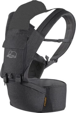 Deryan Pack Luxe Ergonomische Draagzak Babydrager + Opbergvakjes Grijs -Kinderwagens Winkel 805x1200 11