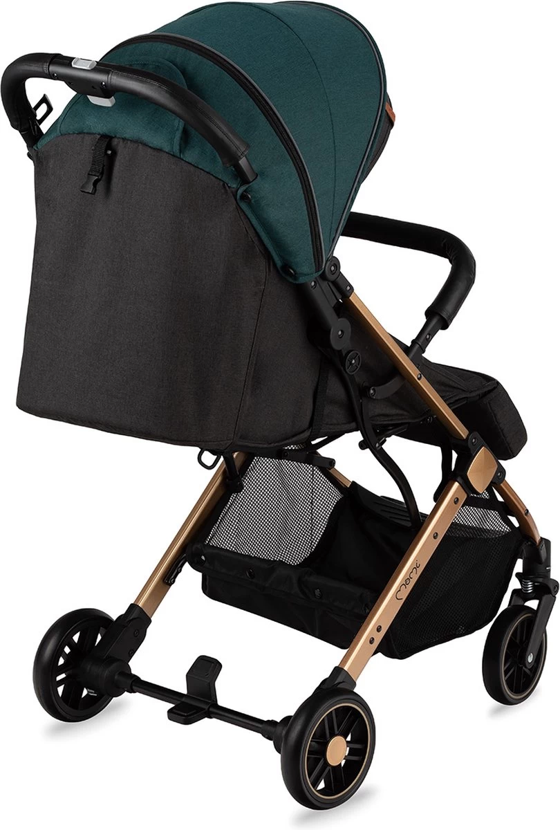 MoMi Wandelwagen - Compacte Lichtgewicht Buggy - Estelle - Green-Gold (geschikt Van 6mnd - 15kg) 18 MoMi Wandelwagen - Compacte Lichtgewicht Buggy - Estelle - Green-Gold (geschikt Van 6mnd - 15kg) - Afbeelding 18