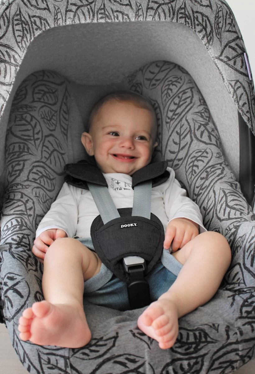 Dooky Gordelbeschermers Universeel Uni Zwart Katoen 7 Dooky Gordelbeschermers Universeel Uni Zwart Katoen - Afbeelding 7