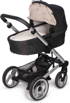 Dooky Universal Cover Zonnescherm Kinderwagen - Romantic Leaves Beige -Kinderwagens Winkel 822x1200 5