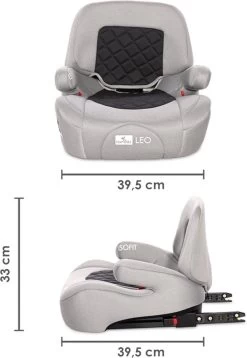 Lorelli Leo Fossil Grey Isofit 22-36 Kg Booster 1007161-2309 8 Lorelli Leo Fossil Grey Isofit 22-36 Kg Booster 1007161-2309 -Kinderwagens Winkel 828x1200 3