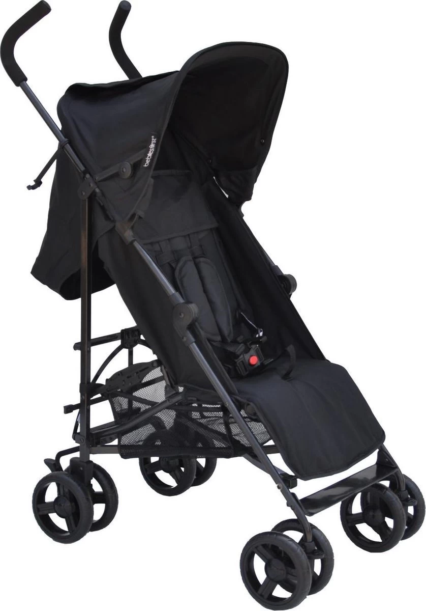 Bebies First Buggy - Plooibuggy - Lichtgewicht - 5 Standen - Comfortabele Rugleuning & Tot 22 Kg - Zwart 2 Bebies First Buggy - Plooibuggy - Lichtgewicht - 5 Standen - Comfortabele Rugleuning & Tot 22 Kg - Zwart - Afbeelding 2
