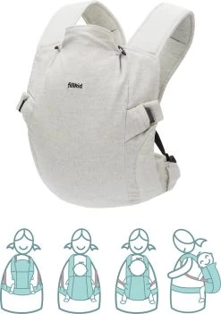 Fillikid Premium Draagzak - 2 In 1 - Ergonomisch - EU Gecertificeerd - Natural Sand - Ontworpen Met Draagconsulent -Kinderwagens Winkel 844x1200 10