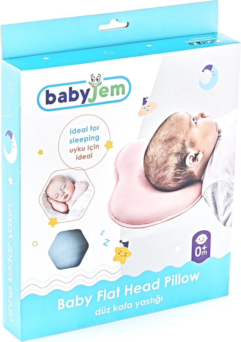 Babyjem Grijs Ergonomisch Hoofdkussentje 415 5 Babyjem Grijs Ergonomisch Hoofdkussentje 415 - Afbeelding 5