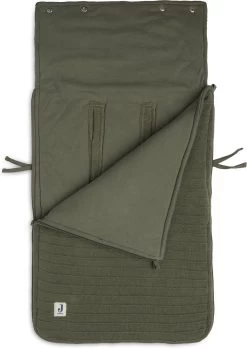Jollein Voetenzak Pure Knit - Leaf Green -Kinderwagens Winkel 851x1200 7